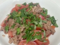 20170613牛肉トマト炒めバジルのせ.jpg